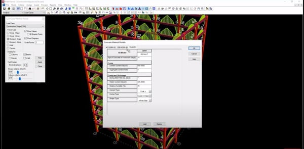 Specifying Creep and Shrinkage Model Parameters for Construction Stage Analysis